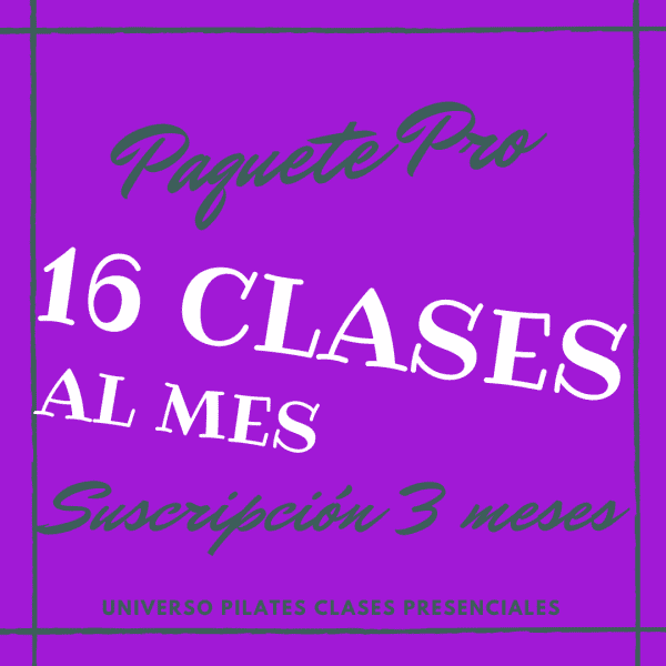 Suscripción 16 clases de pilates