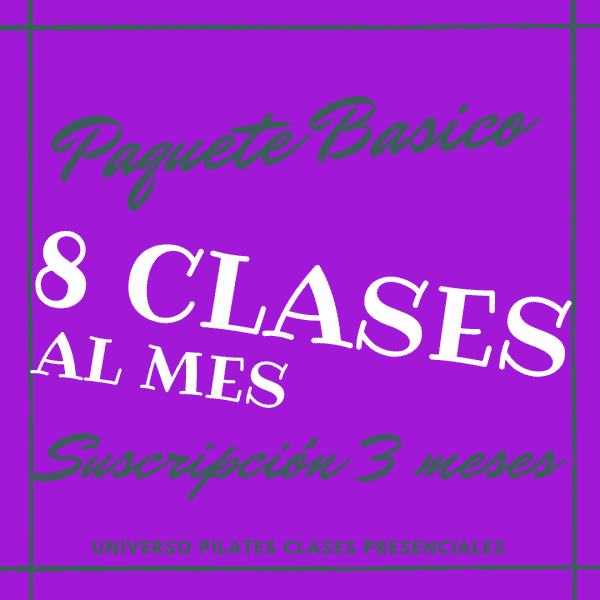 Suscripción 8 clases de pilates
