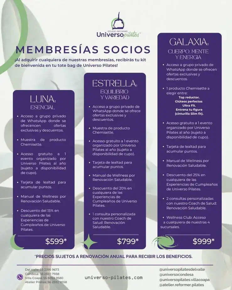 Paquetes y Precios 2